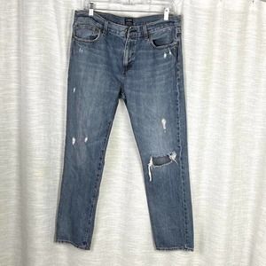 J.Crew ripped denim jeans